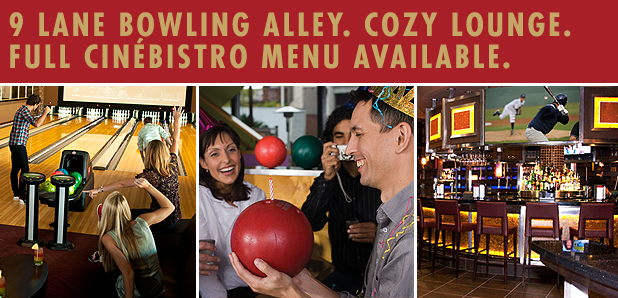 State of the Art 9 Lane Bowling Alley and Cozy Lounge with Full Menu